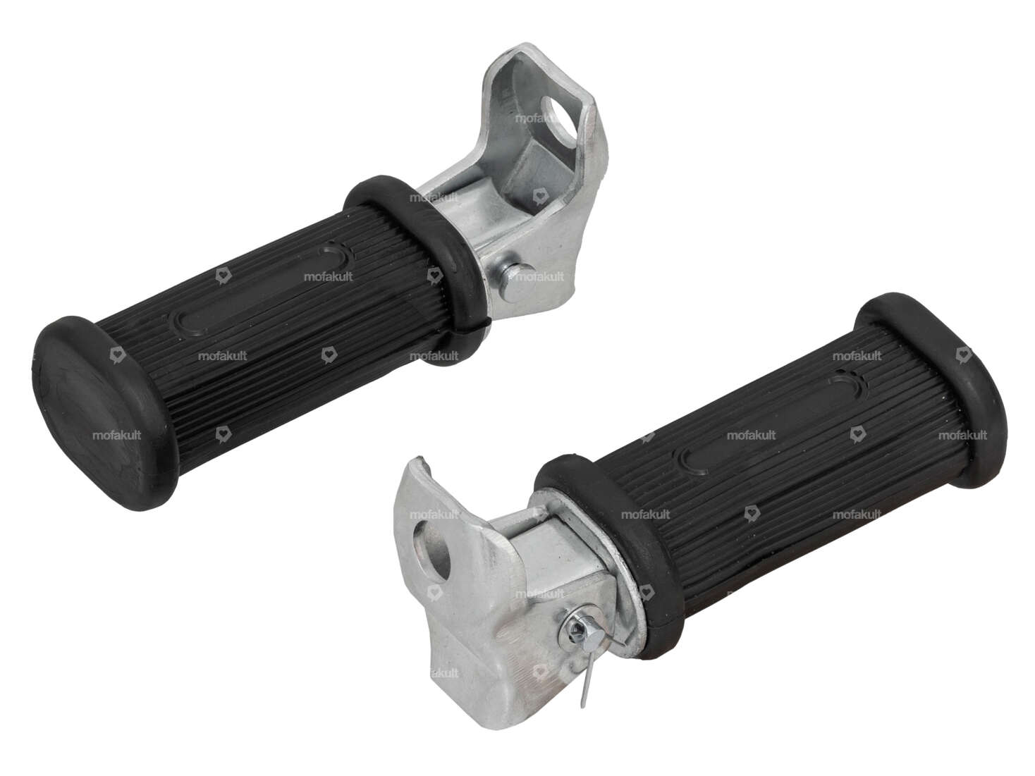 Repose-pieds ovales escamotables (fixation vers le bas) Carousel Image 1