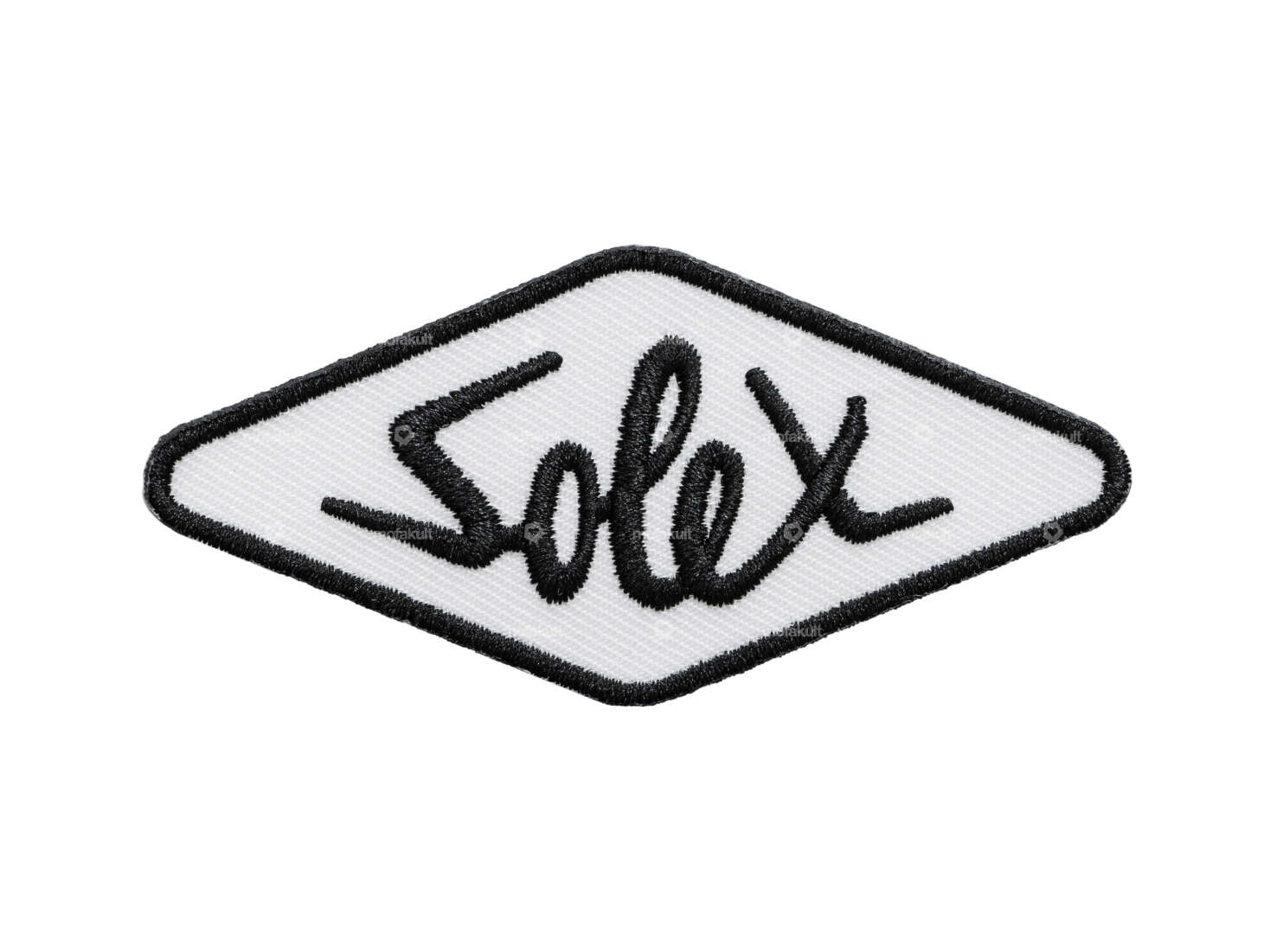 toppa mk-Merch "Solex" 80 x 40 mm bianco Carousel Image 1