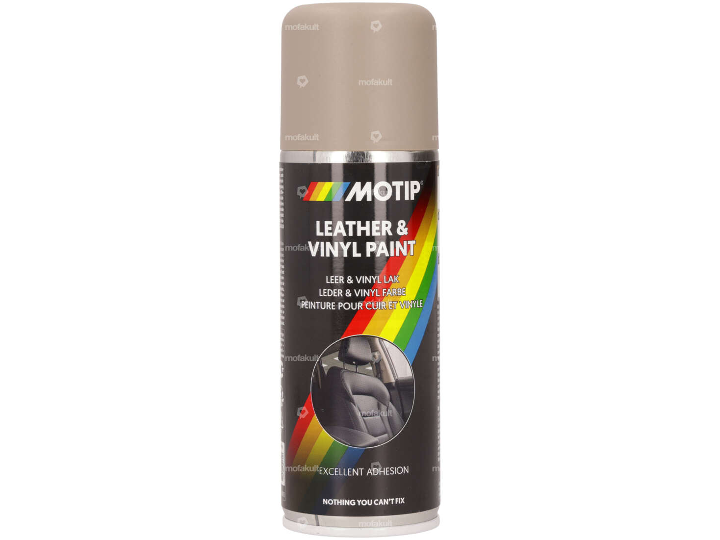 MOTIP leather paint spray can brown 200 ml Carousel Image 1