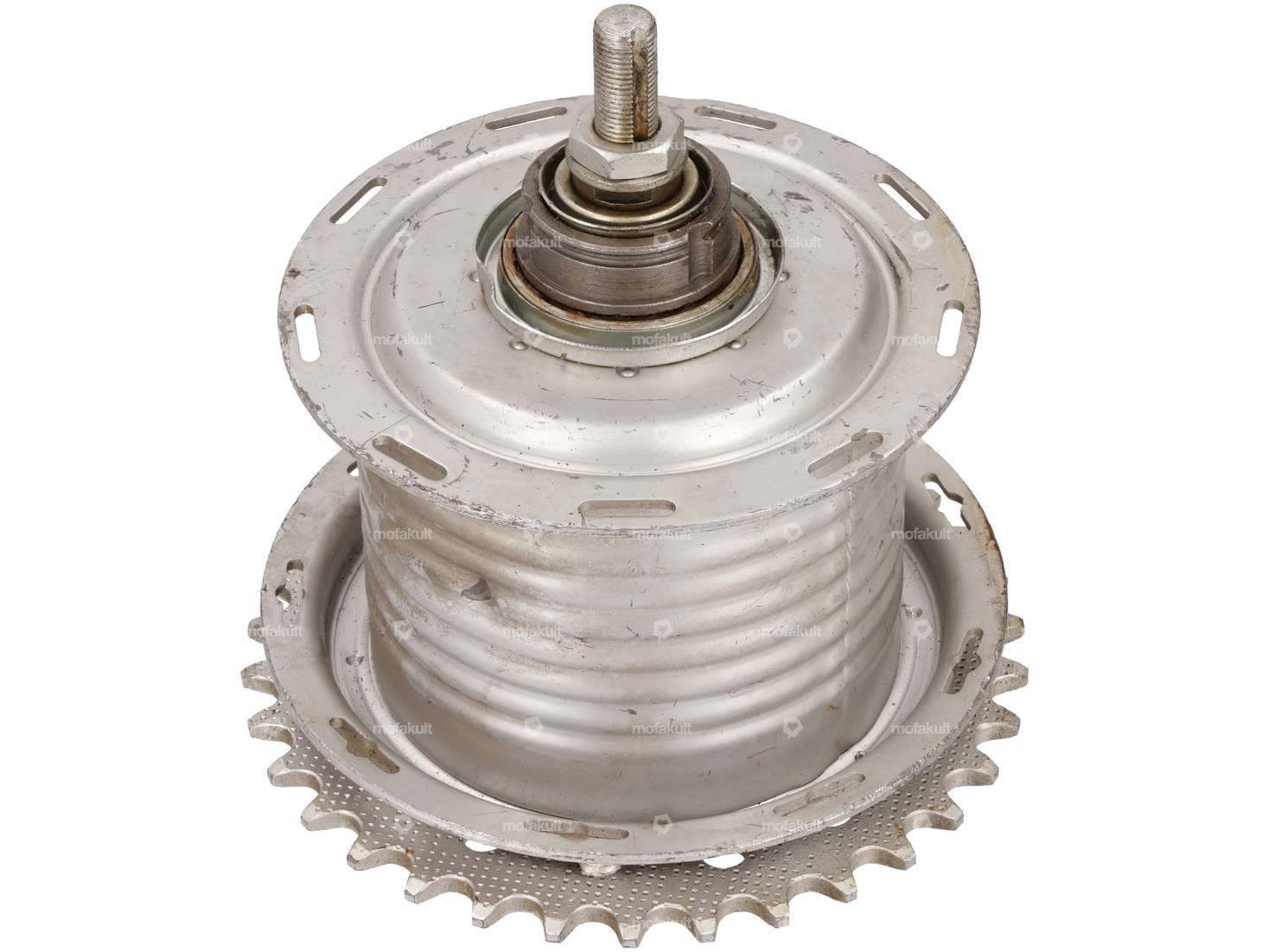 Mozzo Coaster HR 90V con pignone 34 t. (con ammaccature) NOS | Puch X30 Velux HG Carousel Image 2
