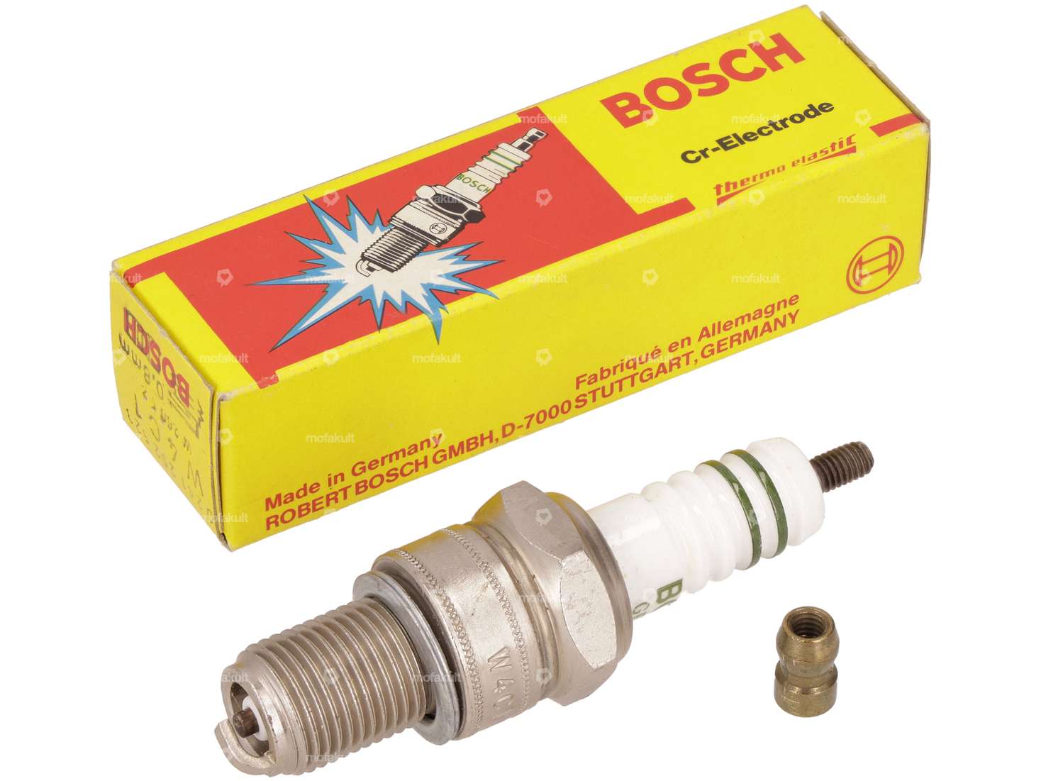 Bosch W4C1 Candela di accensione con elettrodo in Cr e filettatura lunga NOS Carousel Image 1