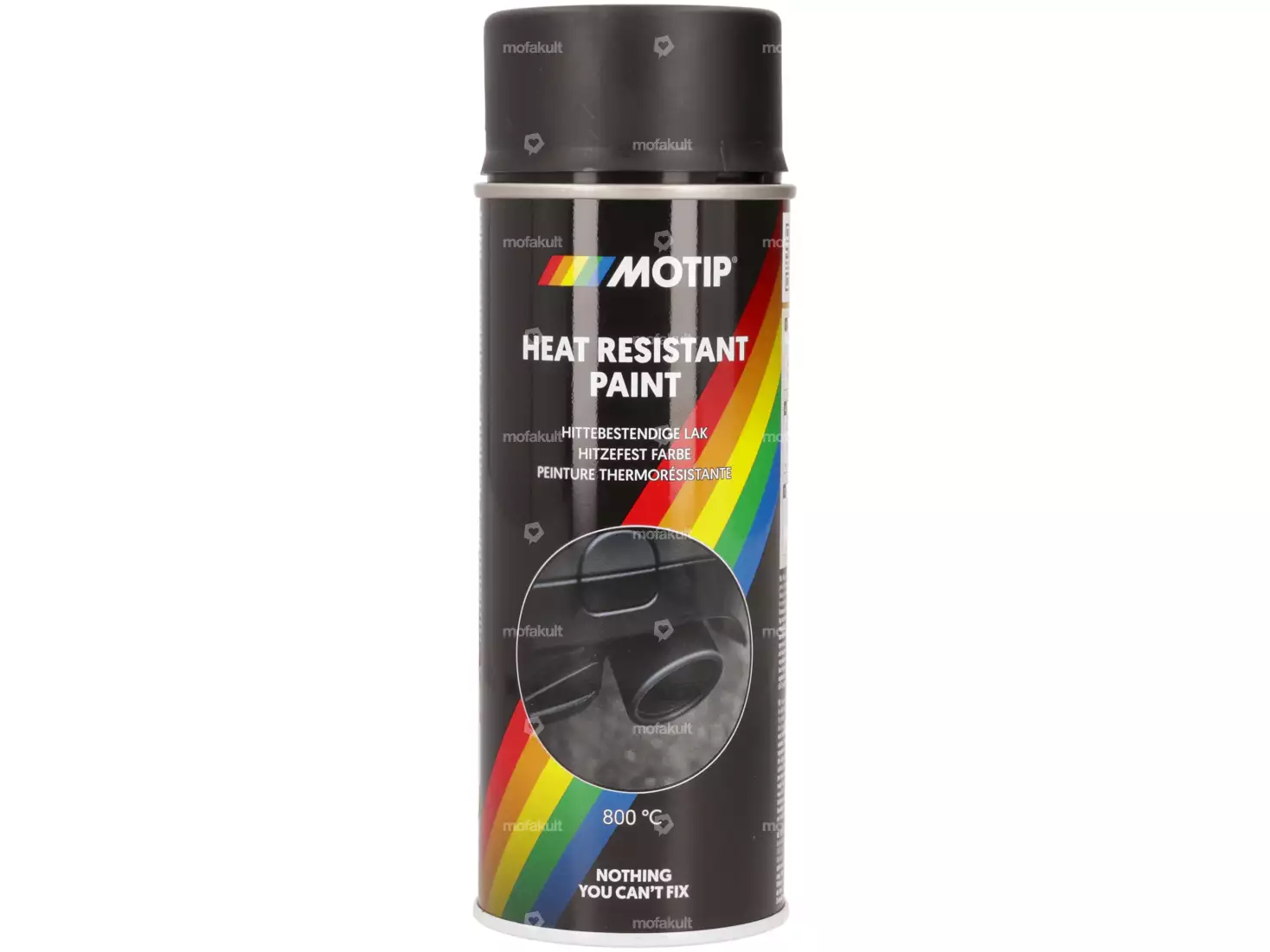 INRAL Hitzebeständiger Lack Schwarz Matt - 400ml O Produktbild-Vorschau 6