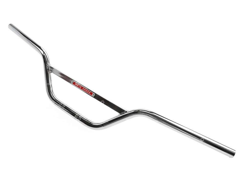 Piastra manubrio forcella 13 cm motocross cromo Carousel Image 2