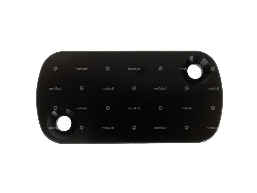 66HEROES Disc brake reservoir cover, black anodized aluminium Carousel Image 3