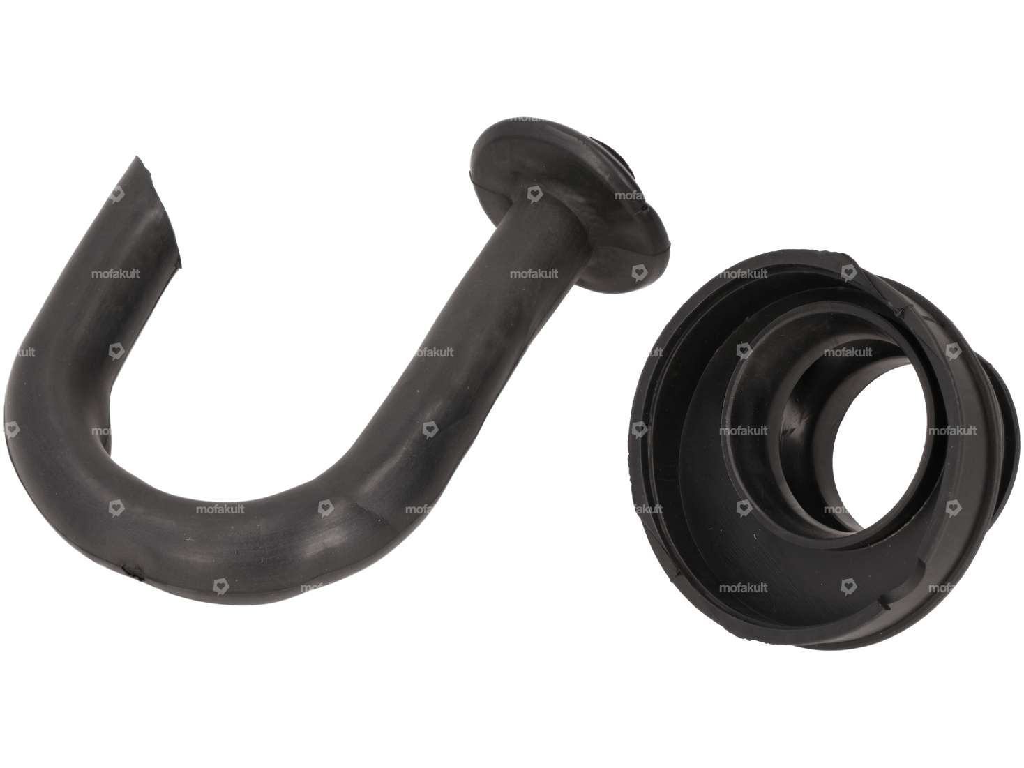 Filtro aria di transizione in gomma e collettore di aspirazione | Tomos Quadro,Sprint,Classic,Sport Carousel Image 2