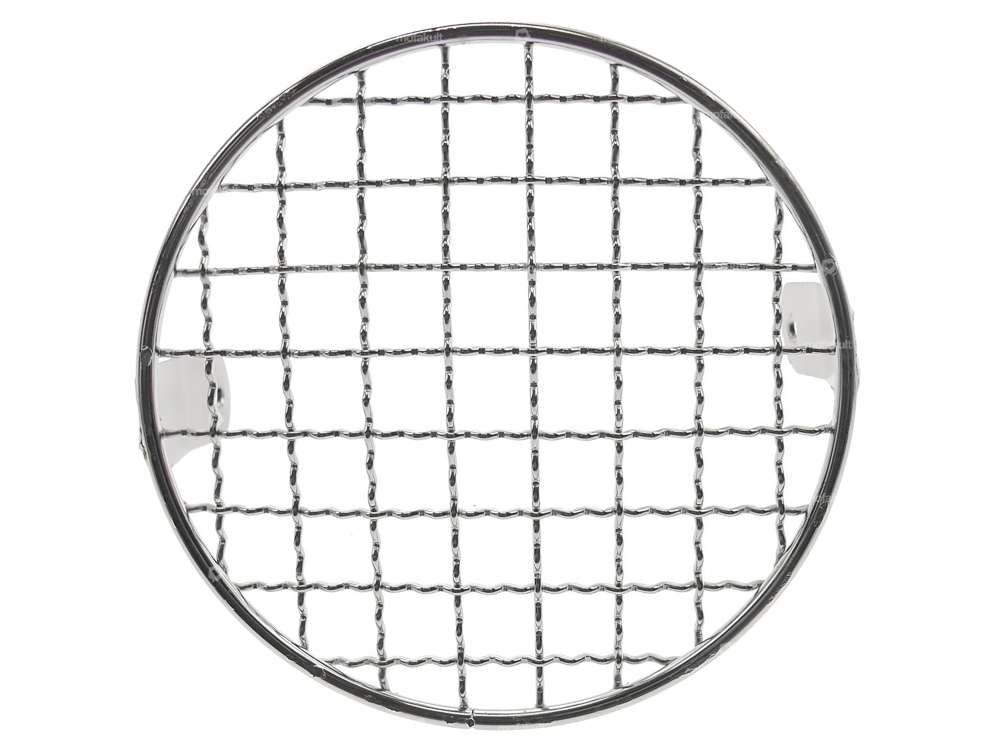 Lamp grille round chrome Carousel Image 2