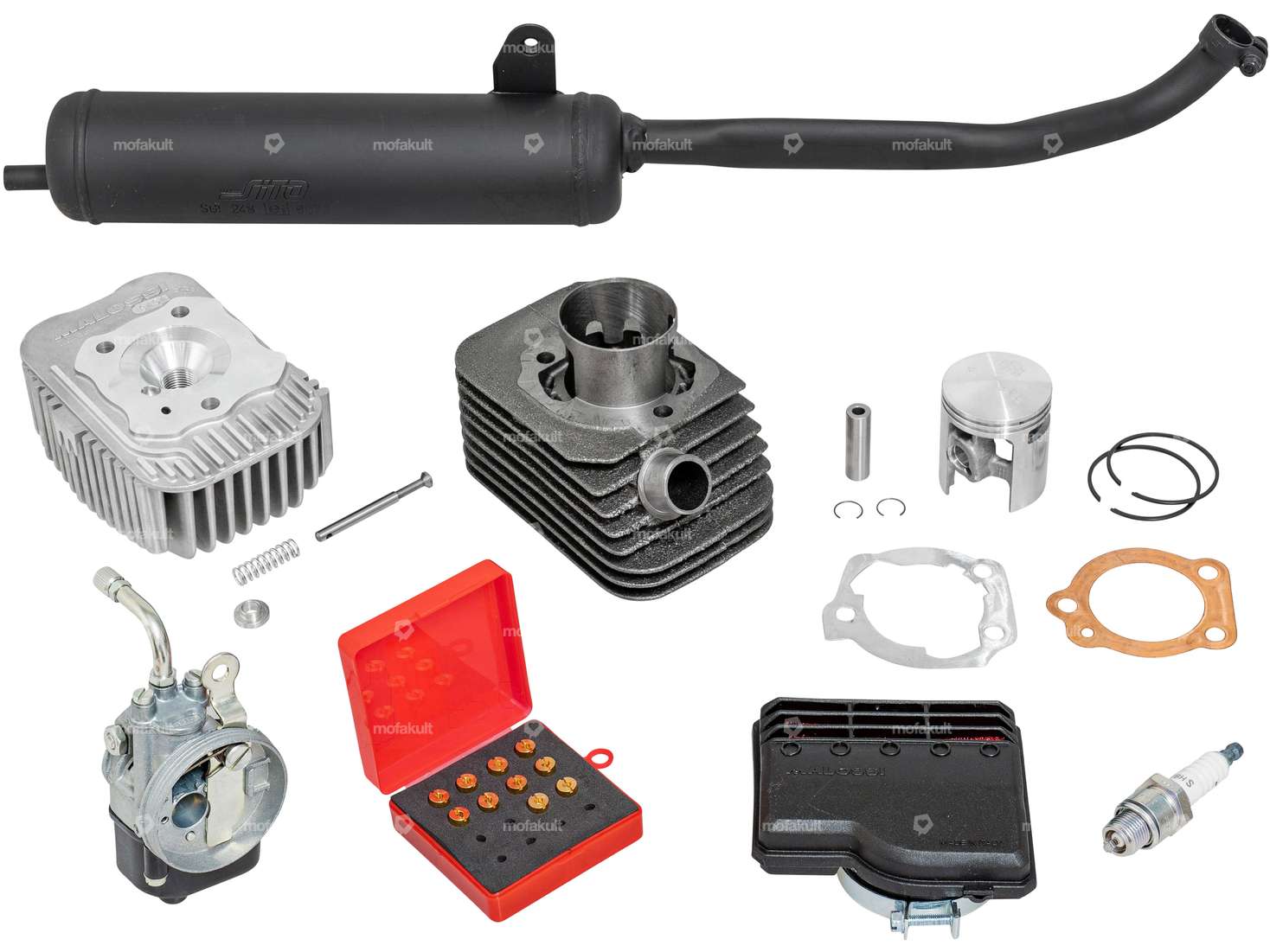 Set tuning Malossi 43 mm | Piaggio Ciao, Bravo, Boxer Carousel Image 1