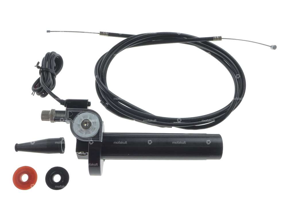 Poignée des gaz Stage6 CNC noire Carousel Image 1