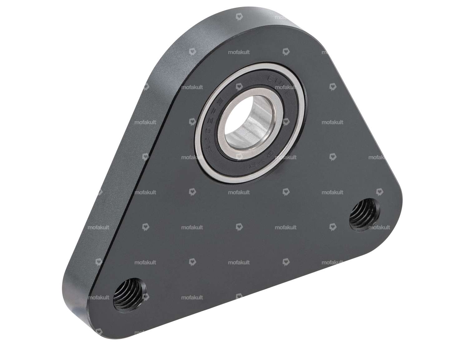 swiing® ingenious Plaque de support triangulaire Racing en aluminium noir | Piaggio Ciao, SI, Bravo Carousel Image 1