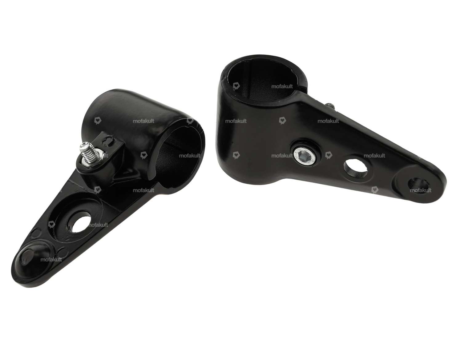 Portalampada in alluminio Ø 28 mm nero NOS | Forcella Alpa Carousel Image 1