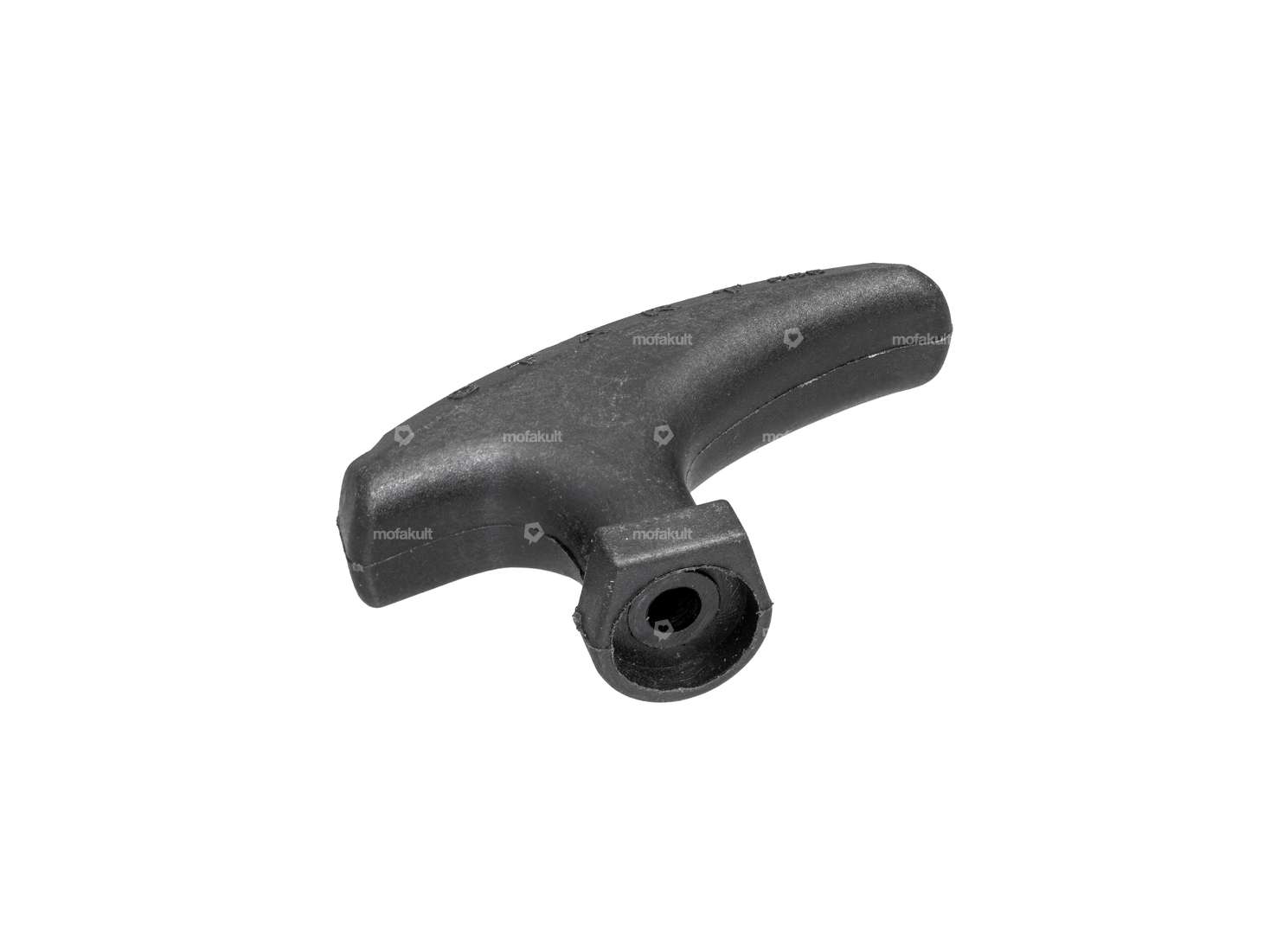 Maniglia di avviamento con cavo a strappo, plastica nera Carousel Image 1