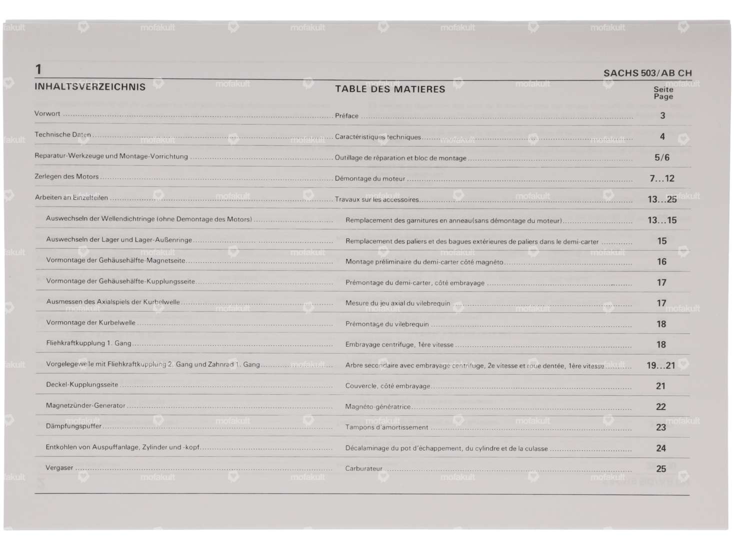 Reparaturanleitung | Sachs 503 AB CH Carousel Image 2