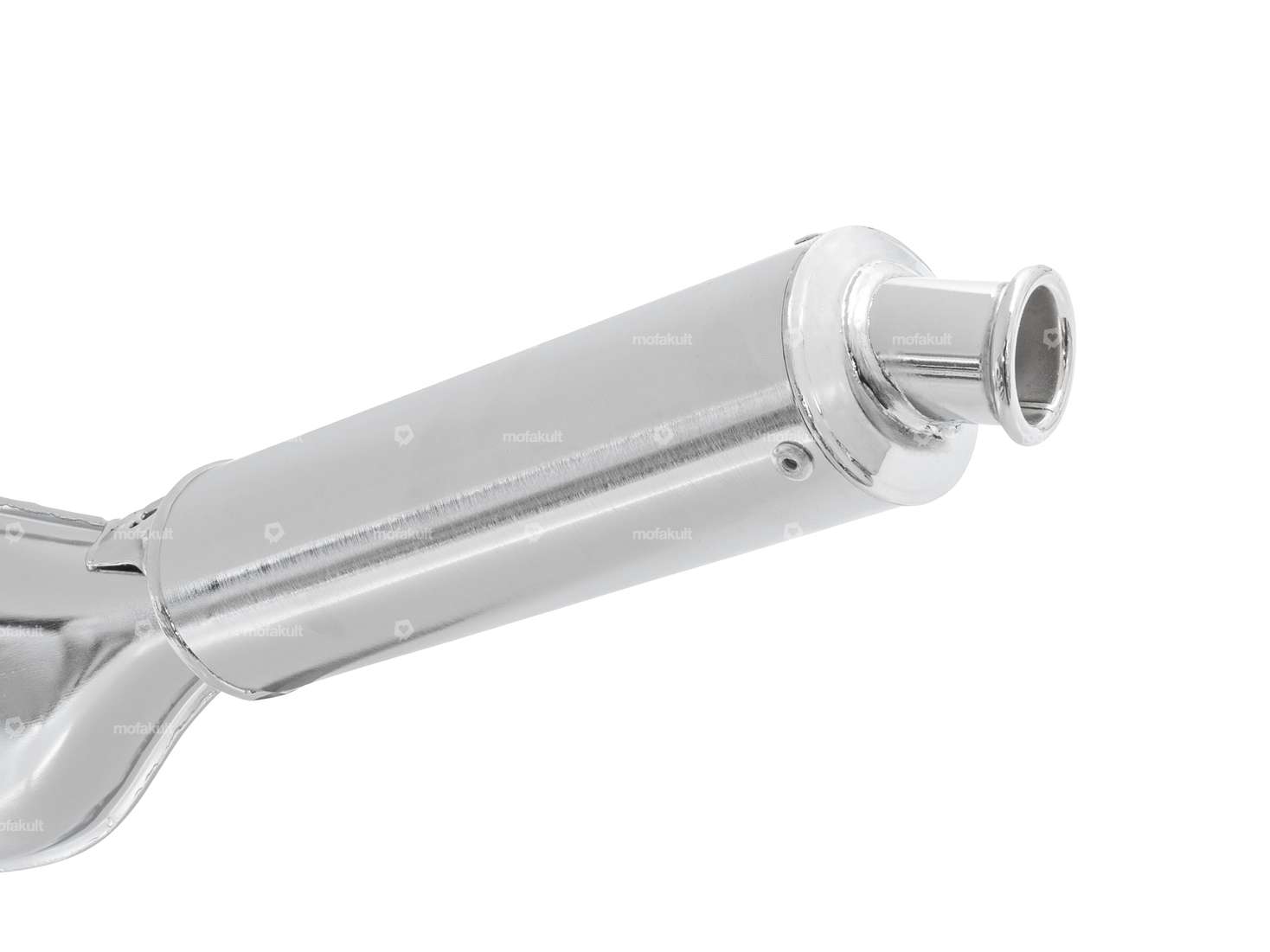 Scarico TECNO "pancia piatta" cromato | Puch Maxi Carousel Image 3