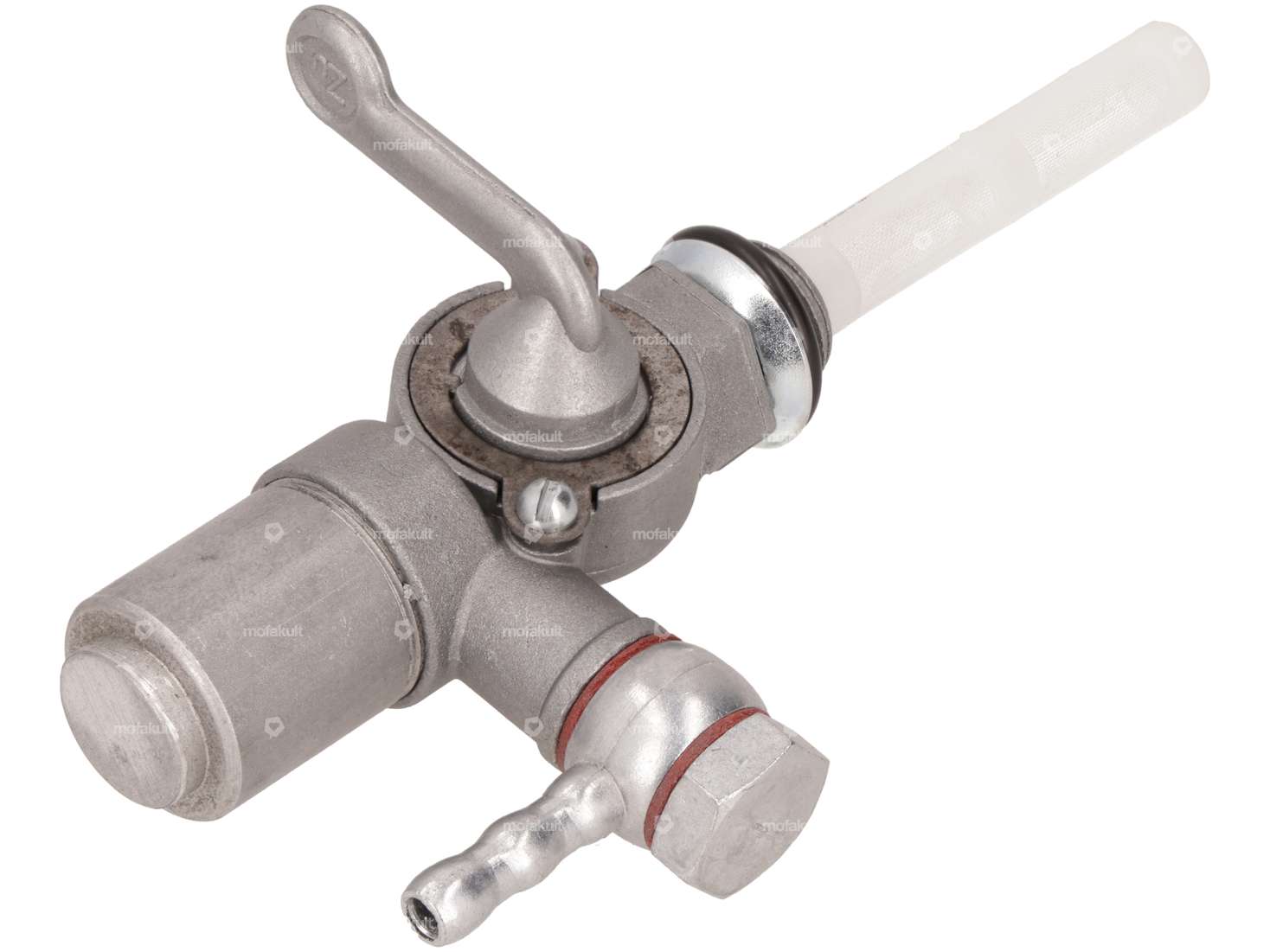 Robinet d'essence OMG vertical M14x1.5 (à visser) sortant par le bas Chambre de filtration métal Carousel Image 2