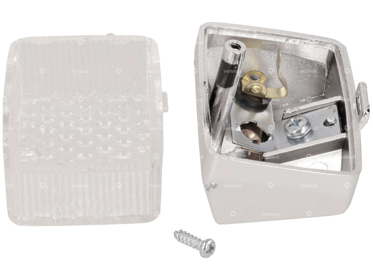 Chrome rear light - white Carousel Image 3