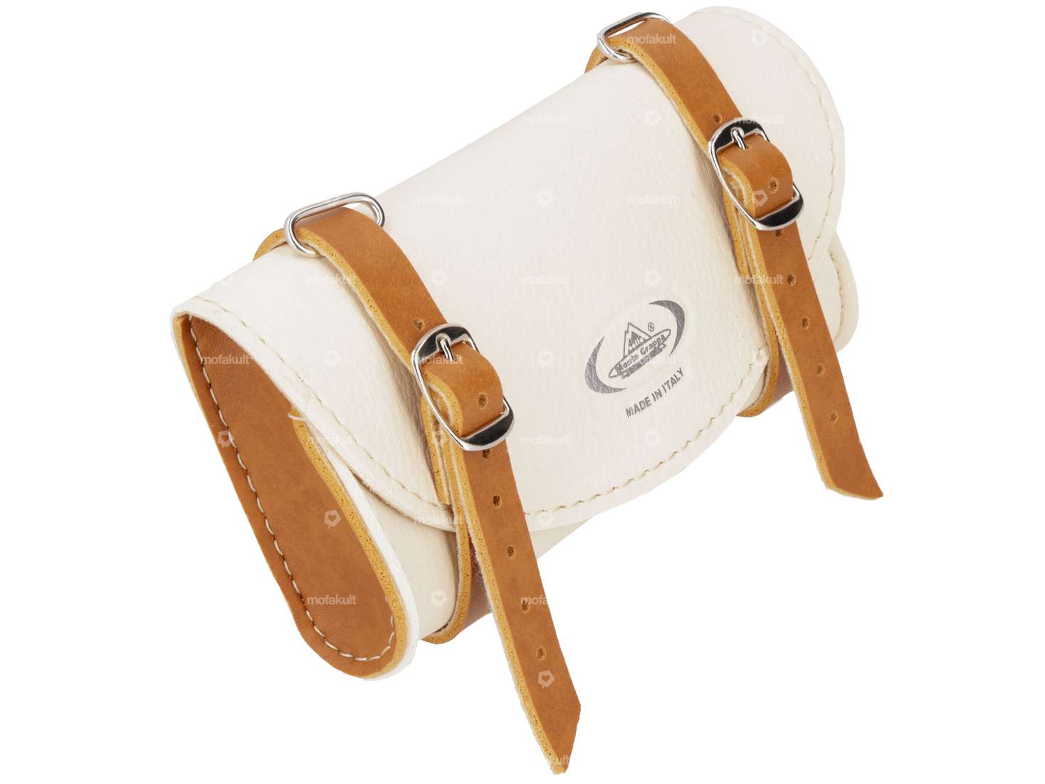 Sacoche de selle "Classic" crème / marron clair Carousel Image 1