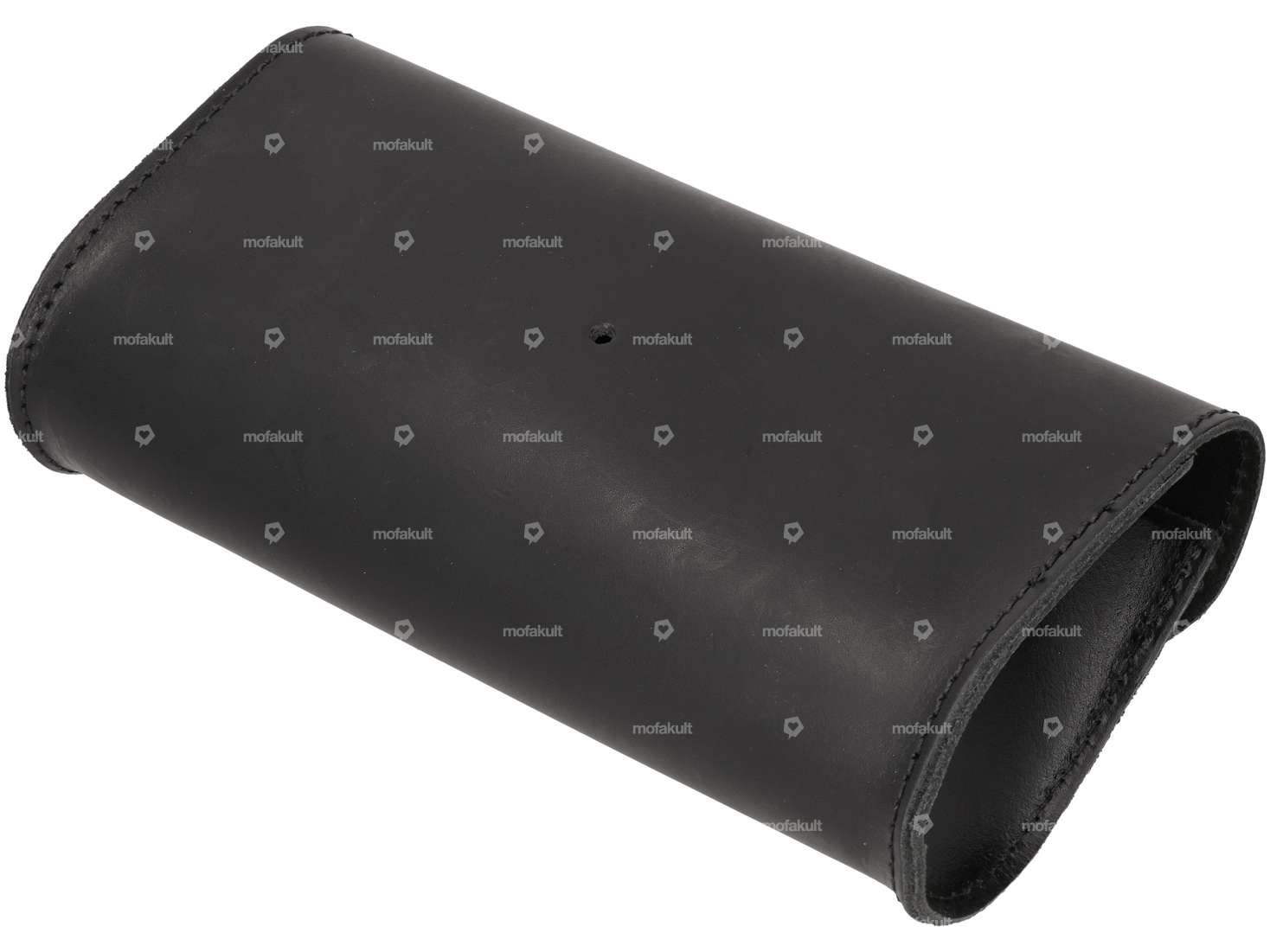 Borsa a tracolla in vera pelle nera Carousel Image 2