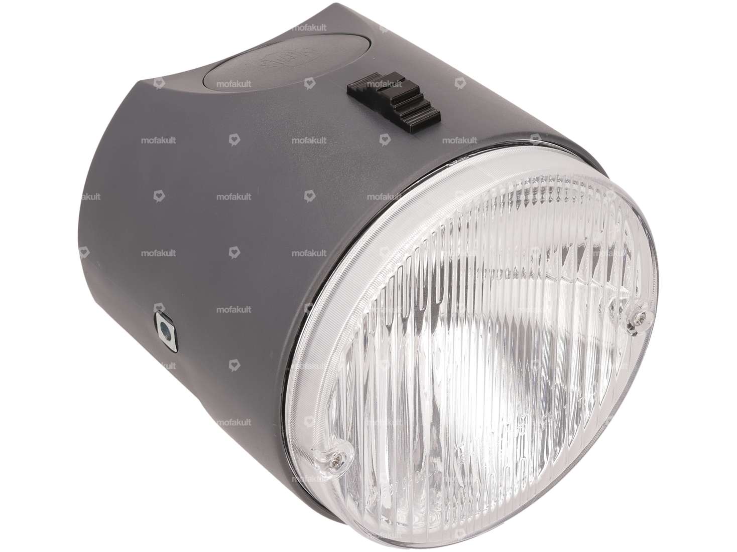 Siem headlight angular gray (3 switch positions) NOS | Piaggio SI Carousel Image 1