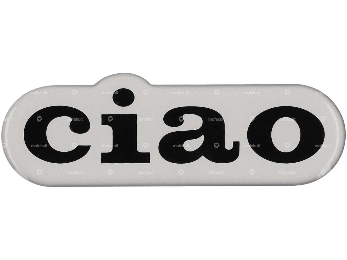 Autocollant "Ciao" 3D silicone 107 x 35 mm carénage latéral | Piaggio Ciao Carousel Image 1