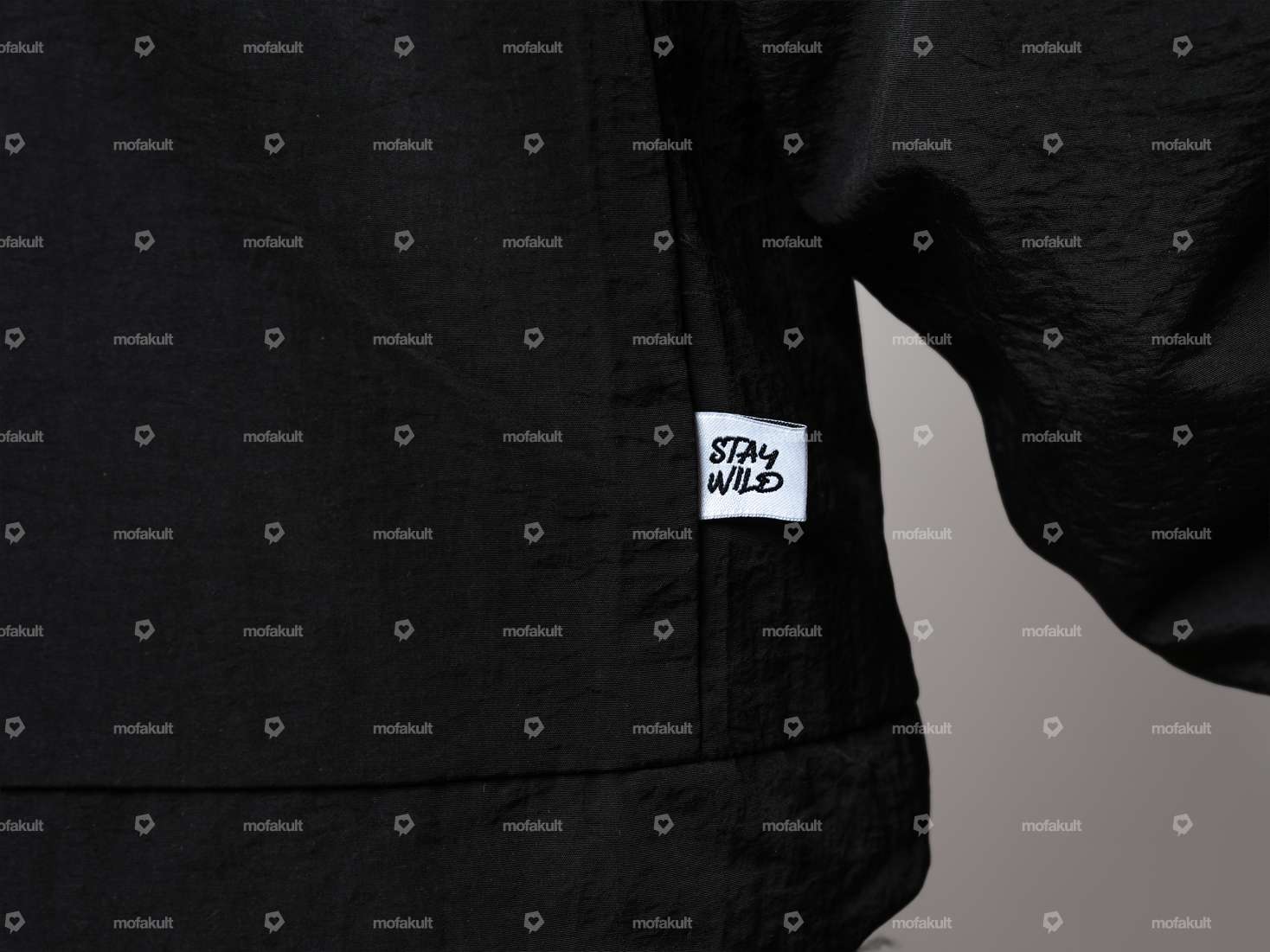 KULTWEAR Windbreaker «Ride» schwarz / grau Carousel Image 9