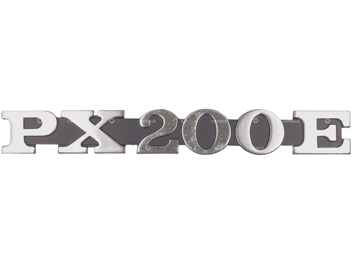 RMS Emblème capot latéral gauche "PX 200 E" aluminium | Vespa PX200 Carousel Image 1