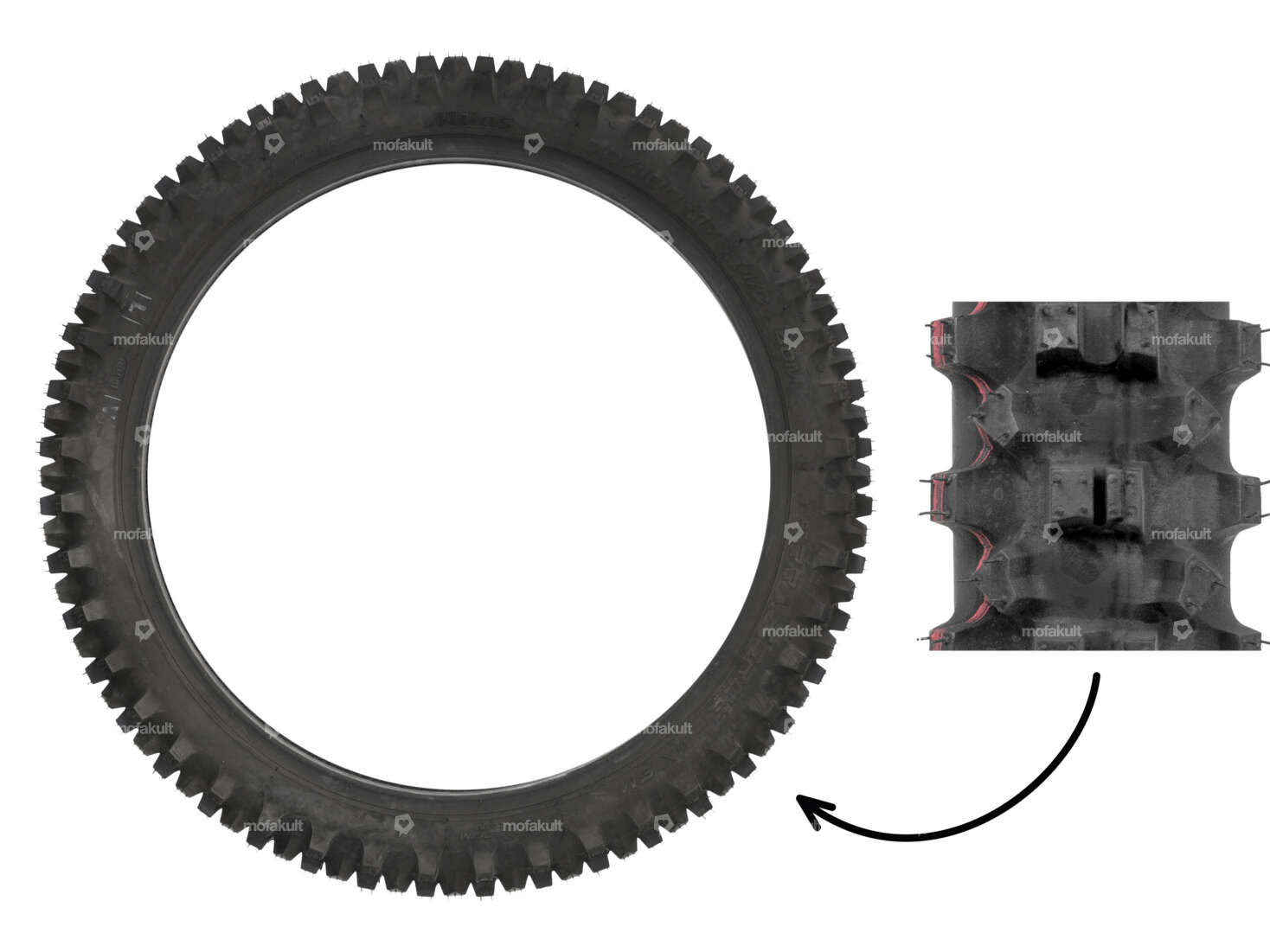Pneus Mitas 70/100 x 17 Terra Force - MX SM Motocross Carousel Image 1