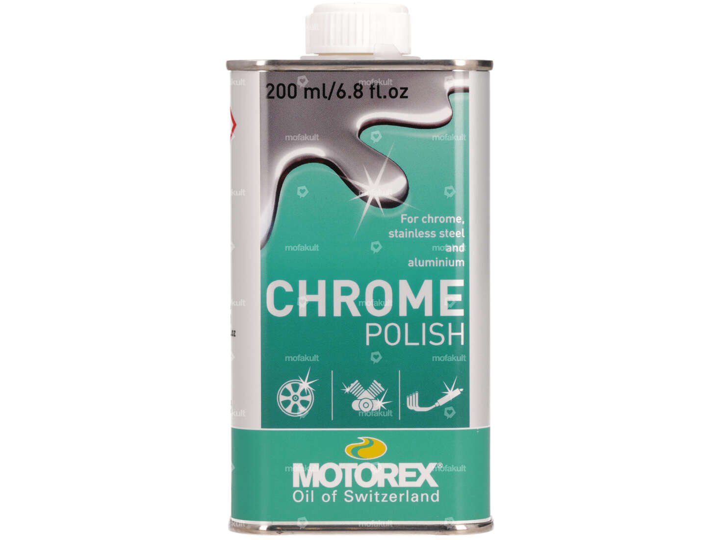 Motorex high gloss chrome polish 200 ml Carousel Image 1