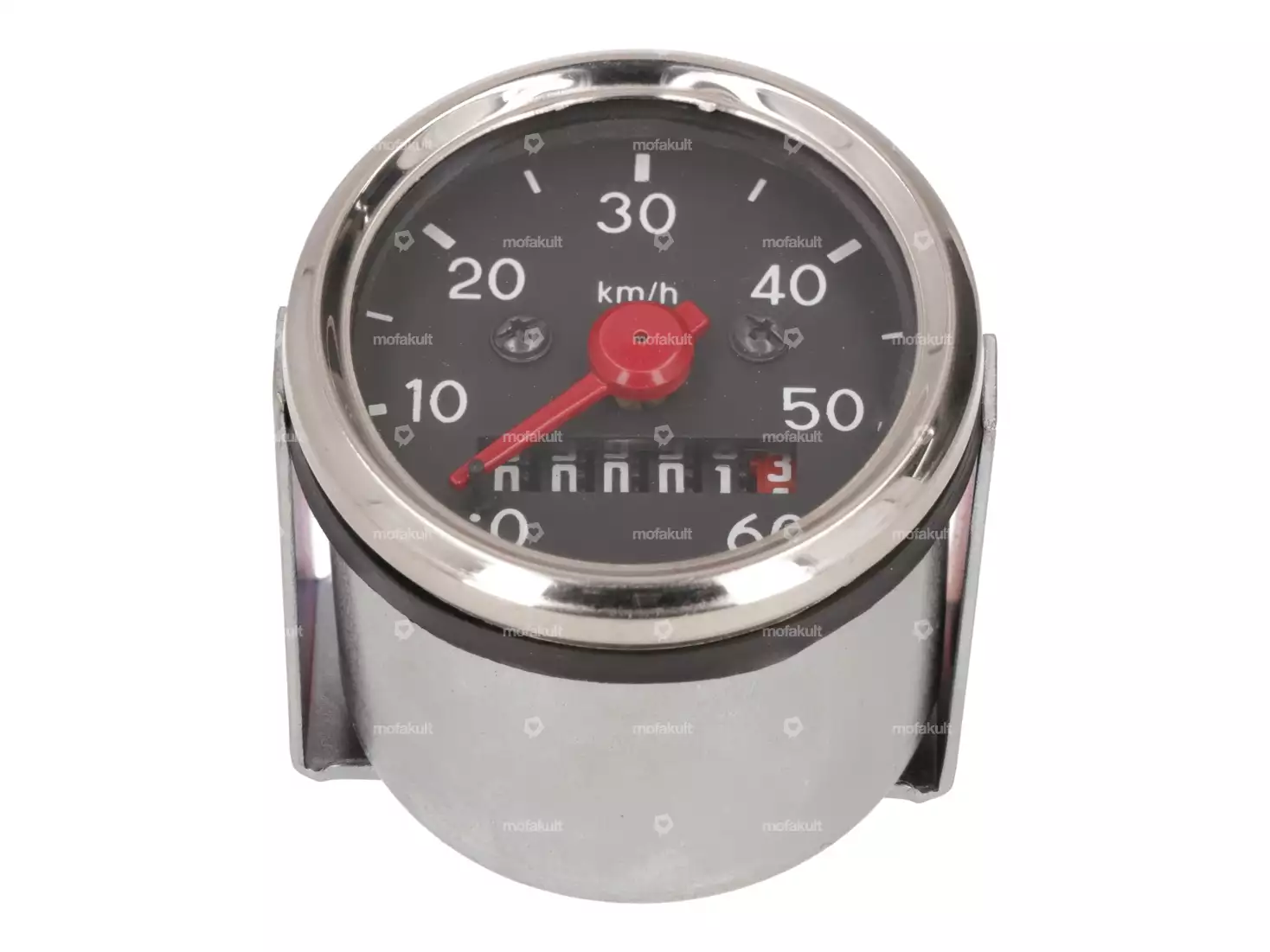 Speedometer 60 km/h Ø 48 mm VDO replica (black dial) | mofakult