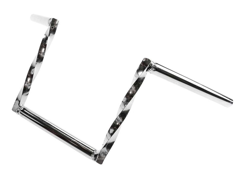 Handlebar fork plate 21 cm "Z" turned chrome Carousel Image 2