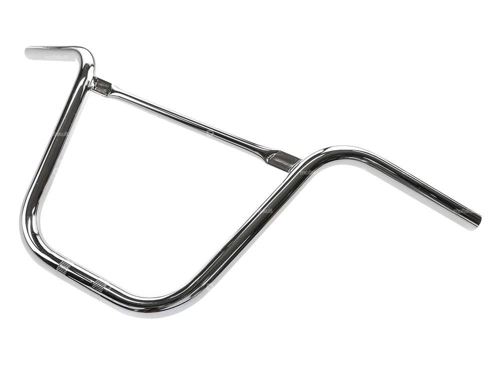 Handlebar fork plate 30 cm curved with chrome strut Carousel Image 2