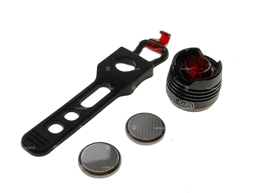 WAG LED Rücklicht «Knopf» schwarz (rotes Licht) Carousel Image 4