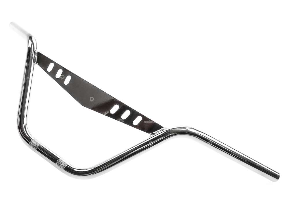 Piastra forcella manubrio 20 cm curva con piastra cromata Carousel Image 2