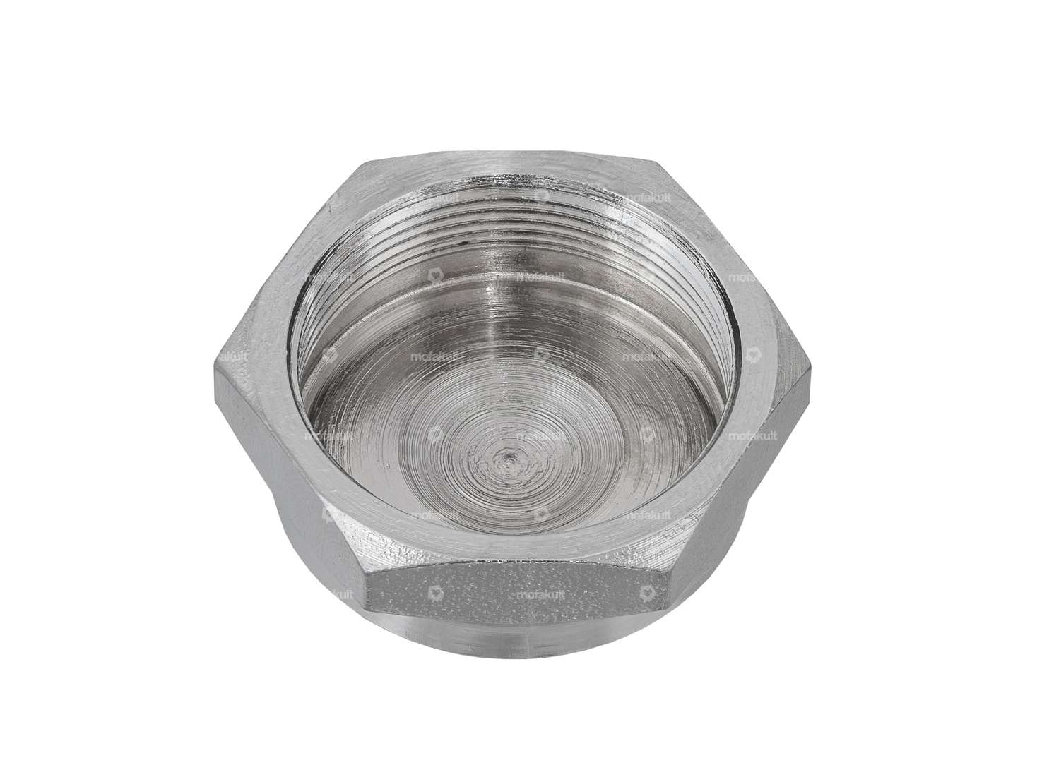 Dado forcella M26x1 chiuso piastra forcella bassa cromo Carousel Image 2