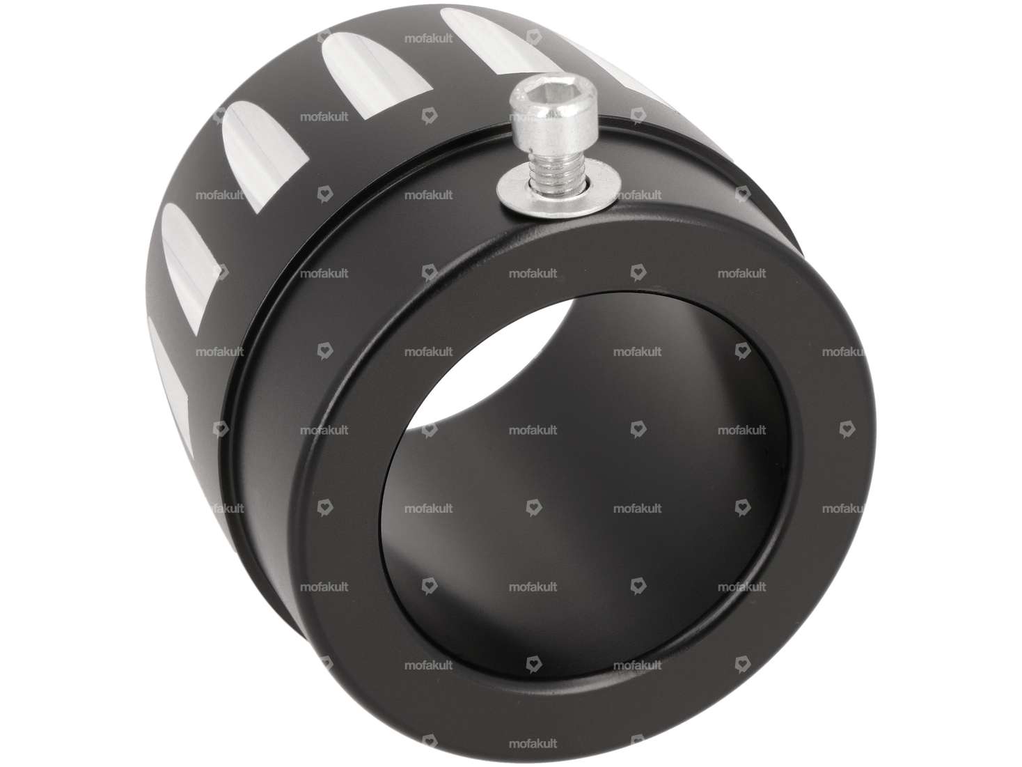 66HEROES Endstück CNC Auspuff schwarz Carousel Image 2