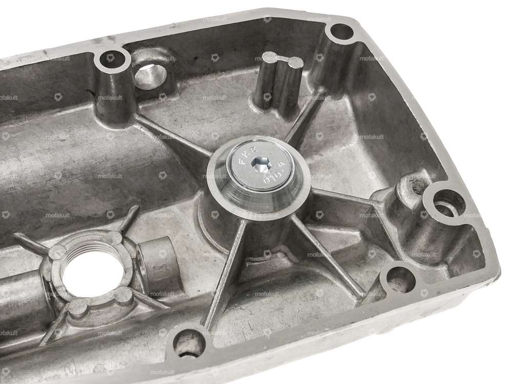 66HEROES Capuchon de fermeture arbre de pignon nickelé Puch Logo | Puch Z50 (DE/AT Version) Carousel Image 6