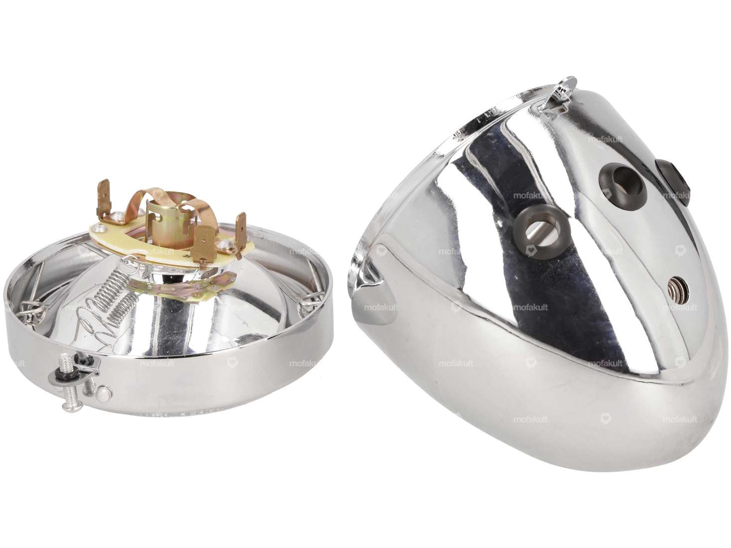 Eierlampe Ø 103 mm (mittige Befestigung) Chrom Carousel Image 4