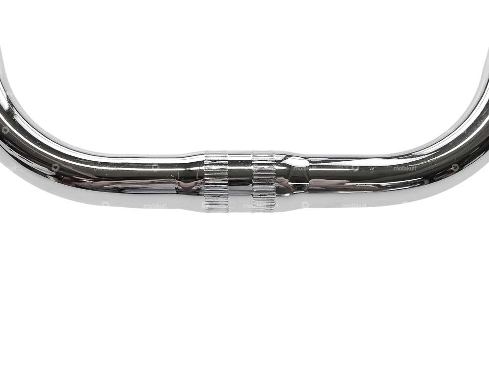 Attacco manubrio 40 cm curvo con puntone cromato Carousel Image 3