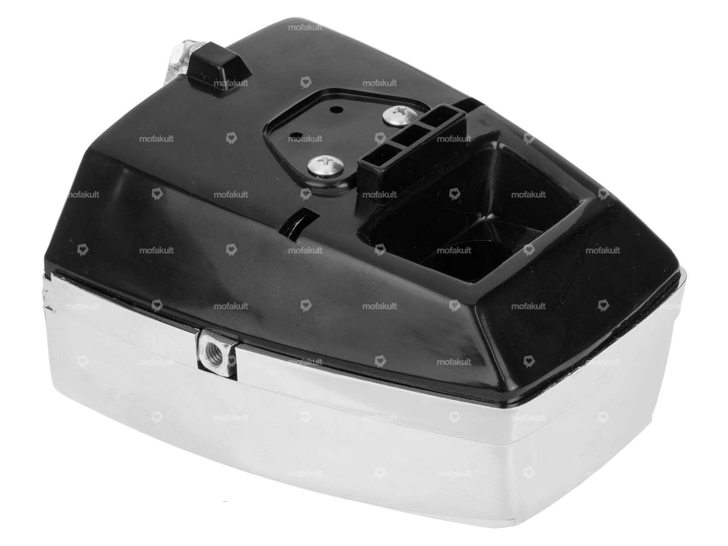 GPO headlight angular chrome / black without switch Carousel Image 2