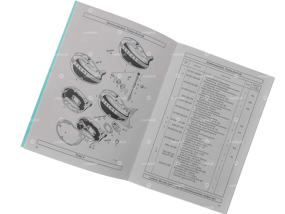 Liste des pièces détachées | Moteur Sachs 50/2, 50/2M Carousel Image 3