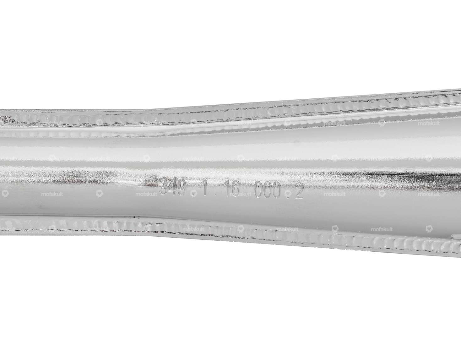 Auspuff 22 mm 2-Teiler Nachbau (mit Nummer) | Puch Carousel Image 4