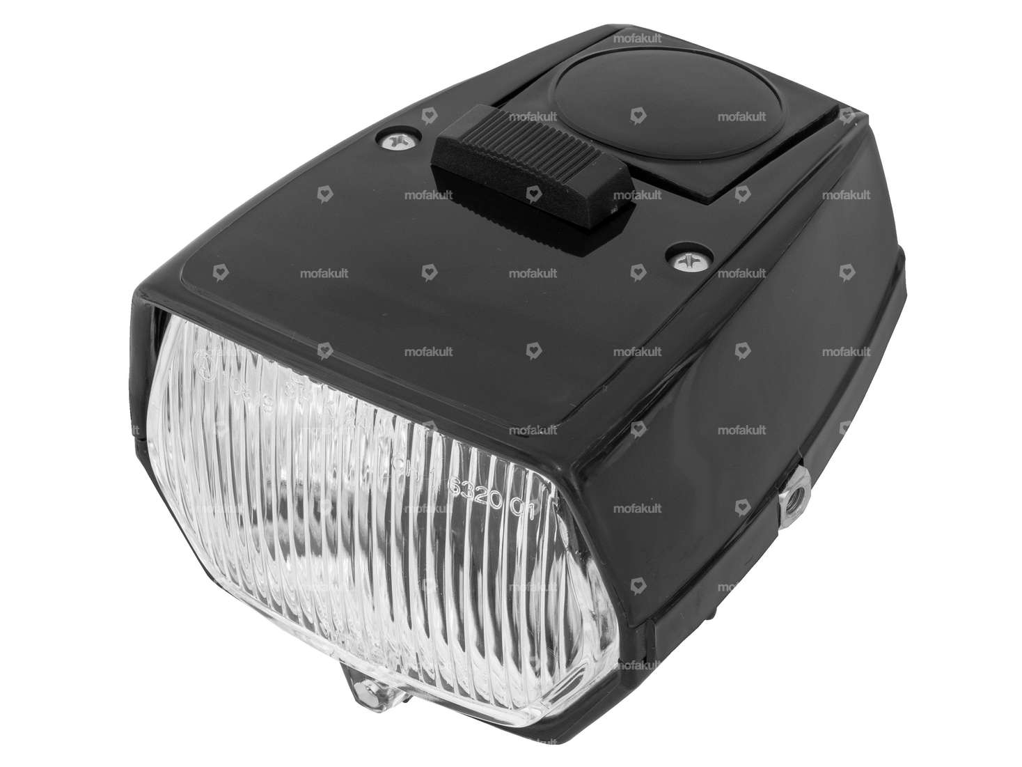 Projecteur GPO carré avec interrupteur noir Carousel Image 1