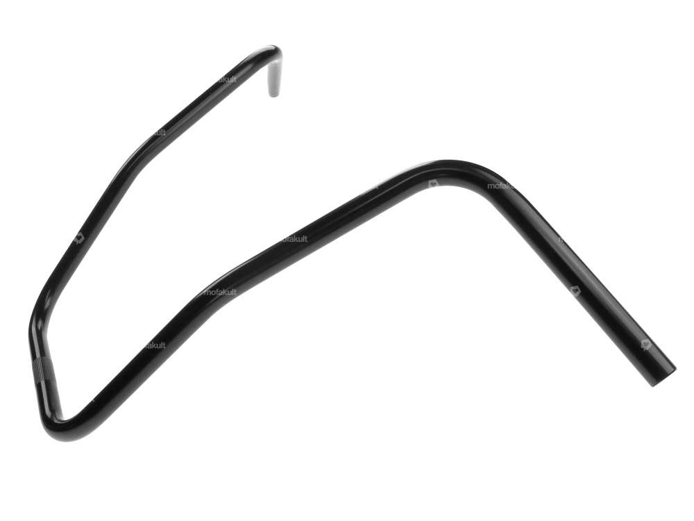 Guidon plaque de fourche 46 cm curved noir Carousel Image 2