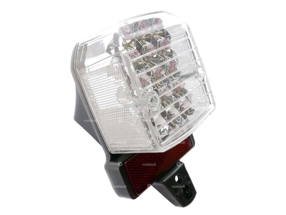 Rear light LED with reflector white | Tomos A3/A35 Carousel Image 1