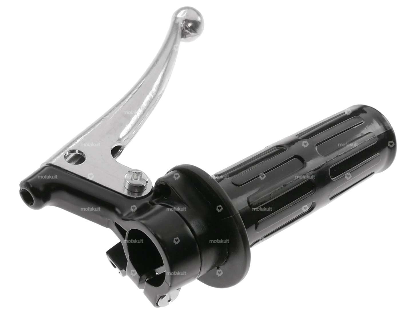 Throttle twist grip Oldschool black Carousel Image 2