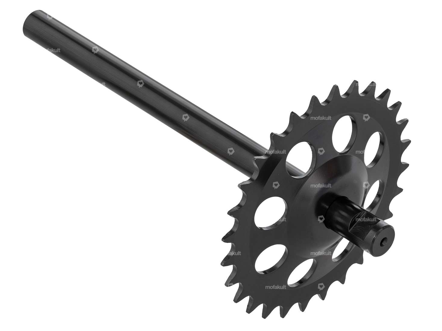 Asse pedale GPO con cerchio nero | Puch Supermaxi LG1, LG2 Carousel Image 1