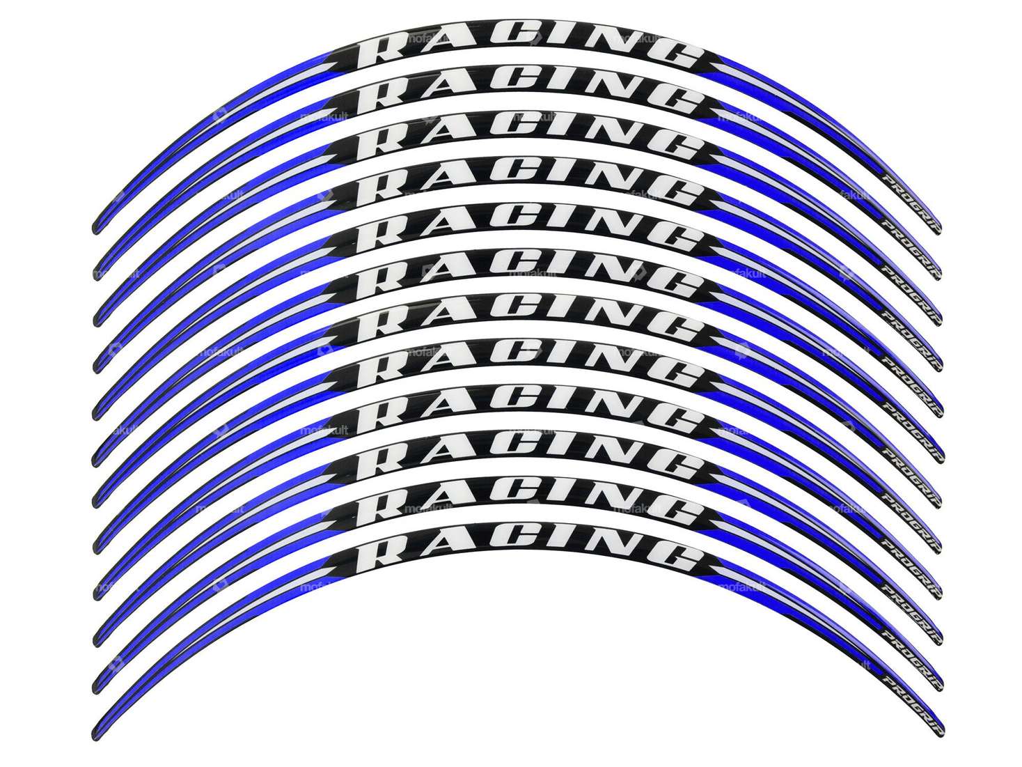 Cerchi adesivi ProGrip blu corsa Carousel Image 1