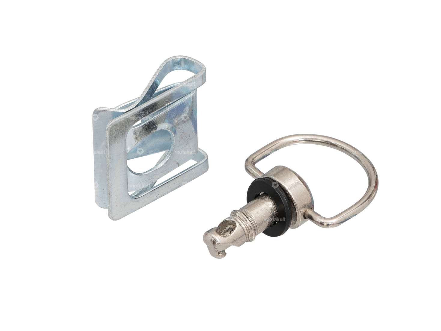 Staffa argentata a sgancio rapido Carousel Image 1