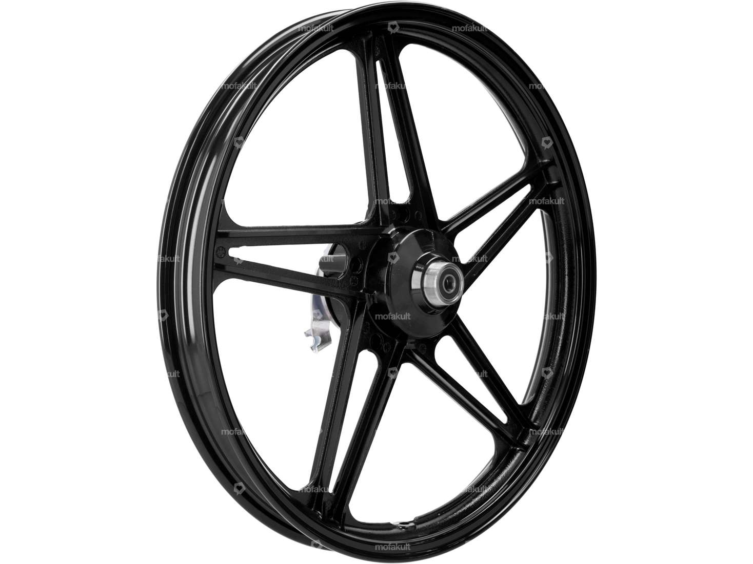 Wheel set 17" cast black (5 spokes) | Peugeot 103 Carousel Image 3