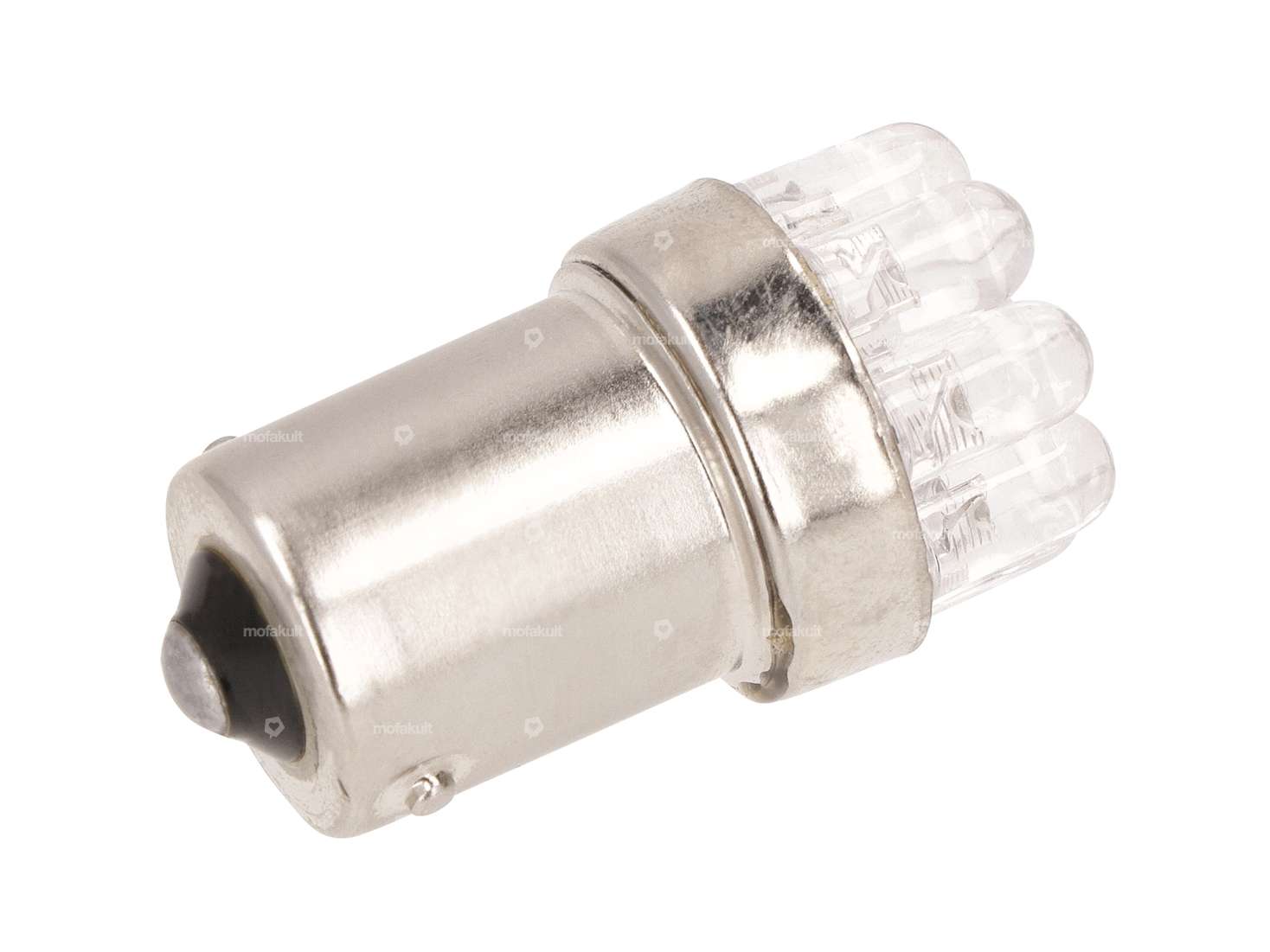 Ampoule LED 12V (BA15s) rouge 9 diodes Carousel Image 1