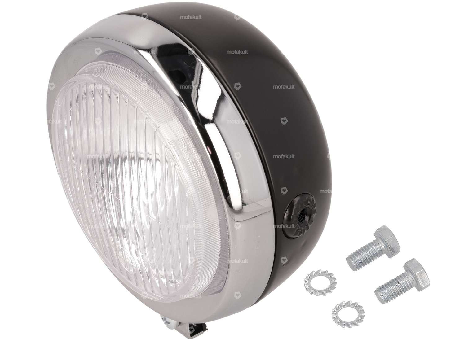 GUIA spotlight round Ø 13 cm chrome / black Carousel Image 1